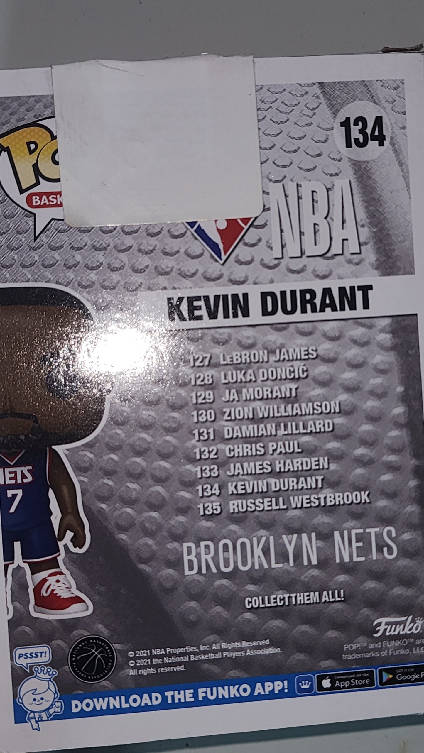 קווין דוראנט | Kevin Durant | 134
פגם בקרטון